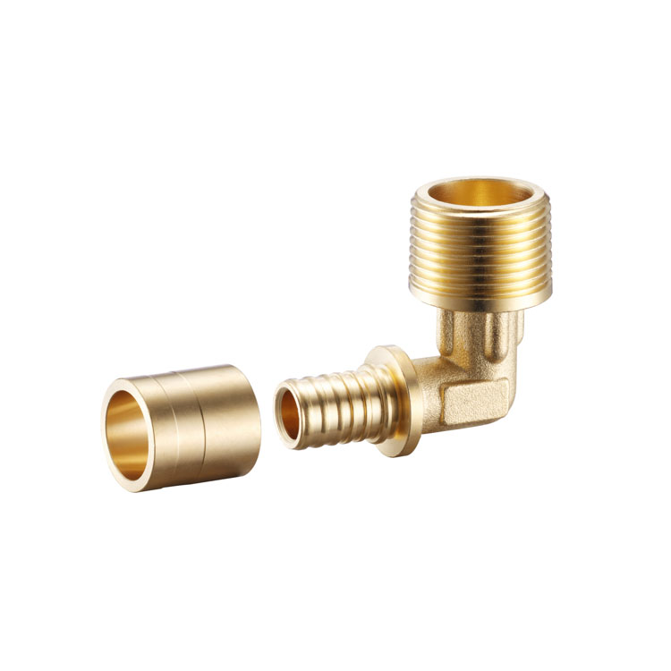 WRL6105 Brass Slide Male Elbow