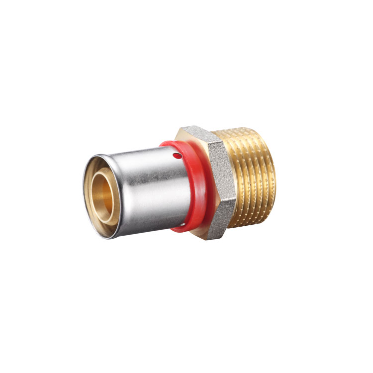 WRL6303 Straight Male Connector Multilayer Press Fitting
